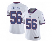 Men's Nike New York Giants #56 Lawrence Taylor Limited White Rush NFL Jersey
