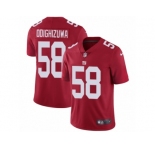 Men's Nike New York Giants #58 Owa Odighizuwa Vapor Untouchable Limited Red Alternate NFL Jersey