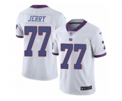 Men's Nike New York Giants #77 John Jerry Limited White Rush NFL Jersey