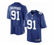 Men's Nike New York Giants #91 Kelvin Sheppard Limited Royal Blue Team Color NFL Jersey