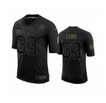 New York Giants #33 Dion Lewis Black 2020 Salute to Service Limited Jersey