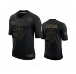 New York Giants #87 Sterling Shepard Black 2020 Salute to Service Limited Jersey