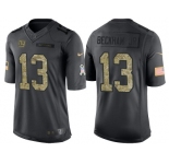 Nike New York Giants #13 Odell Beckham Jr Men's Stitched Black NFL Salute to Service Limited Jerseys