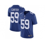 Nike New York Giants #59 Lorenzo Carter Royal Blue Team Color Men Stitched NFL Vapor Untouchable Limited Jersey