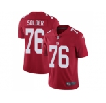 Nike New York Giants #76 Nate Solder Red Alternate Men Stitched NFL Vapor Untouchable Limited Jersey