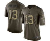nike nfl jerseys new york giants #13 bedkhamjr army green[nike Limited Salute To Service]