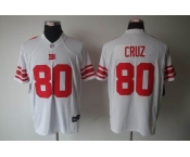 nike nfl jerseys new york giants #80 cruz white[nike limited]