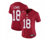 Women Nike New York Giants #18 Roger Lewis Red Alternate Vapor Untouchable Limited Player NFL Jersey