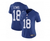 Women Nike New York Giants #18 Roger Lewis Royal Blue Team Color Vapor Untouchable Limited Player NFL Jersey