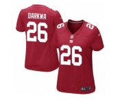 Women Nike New York Giants #26 Orleans Darkwa Game Red Alternate NFL Jersey