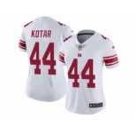 Women Nike New York Giants #44 Doug Kotar White Vapor Untouchable Limited Player NFL Jersey