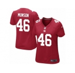 Women Nike New York Giants #46 Calvin Munson Game Red Alternate NFL Jersey