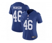 Women Nike New York Giants #46 Calvin Munson Royal Blue Team Color Vapor Untouchable Limited Player NFL Jersey