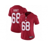 Women Nike New York Giants #68 Bobby Hart Red Alternate Vapor Untouchable Limited Player NFL Jersey