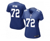 Women Nike New York Giants #72 Kerry Wynn Game Royal Blue Team Color NFL Jersey