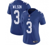 Women's New York Giants #3 Russell Wilson Blue 2025 Vapor Untouchable Limited Stitched Jersey