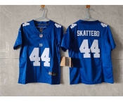Women's New York Giants #44 Cam Skattebo Blue F.U.S.E. Vapor Limited Stitched Jersey