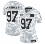 Women's New York Giants #97 Dexter Lawrence II 2024 F.U.S.E Arctic Camo Salute To Service Limited Stitched Football Jersey
