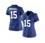 Women's Nike New York Giants #15 Brandon Marshall Limited Royal Blue Team Color NFL Jersey