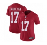Women's Nike New York Giants #17 Kyle Lauletta Red Alternate Vapor Untouchable Elite Player NFL Jersey
