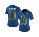 Women's Nike New York Giants #20 Janoris Jenkins Limited Blue 2017 Pro Bowl NFL Jersey