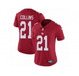 Women's Nike New York Giants #21 Landon Collins Vapor Untouchable Limited Red Alternate NFL Jersey