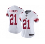 Women's Nike New York Giants #21 Landon Collins Vapor Untouchable Limited White NFL Jersey