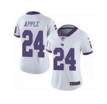 Women's Nike New York Giants #24 Eli Apple Limited White Rush NFL Jersey