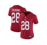 Women's Nike New York Giants #28 Paul Perkins Vapor Untouchable Limited Red Alternate NFL Jersey