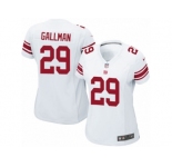 Women's Nike New York Giants #29 Wayne Gallman Limited White NFL Jersey