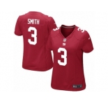 Women's Nike New York Giants #3 Geno Smith Limited Red Alternate NFL Jersey