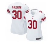 Women's Nike New York Giants #30 Wayne Gallman Game White NFL Jersey