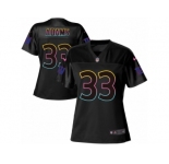 Women's Nike New York Giants #33 Andrew Adams Game Black Fashion NFL Jersey
