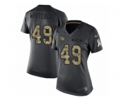 Women's Nike New York Giants #49 Nikita Whitlock Limited Black 2016 Salute to Service NFL Jersey