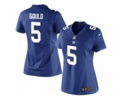 Women's Nike New York Giants #5 Robbie Gould Limited Royal Blue Team Color NFL Jersey