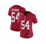 Women's Nike New York Giants #54 Olivier Vernon Vapor Untouchable Limited Red Alternate NFL Jersey