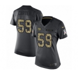Women's Nike New York Giants #59 Lorenzo Carter Limited Black 2016 Salute to Service NFL Jersey