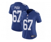 Women's Nike New York Giants #67 Justin Pugh Vapor Untouchable Limited Royal Blue Team Color NFL Jersey