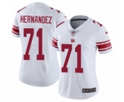 Women's Nike New York Giants #71 Will Hernandez White Vapor Untouchable Elite Player NFL Jersey