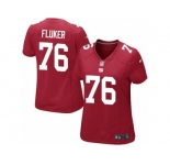 Women's Nike New York Giants #76 D.J. Fluker Limited Red Alternate NFL Jersey