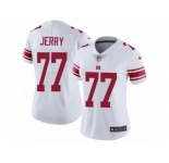 Women's Nike New York Giants #77 John Jerry Vapor Untouchable Limited White NFL Jersey