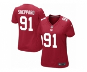 Women's Nike New York Giants #91 Kelvin Sheppard Limited Red Alternate NFL Jersey