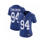 Women's Nike New York Giants #94 Dalvin Tomlinson Vapor Untouchable Limited Royal Blue Team Color NFL Jersey