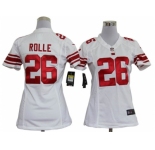 nike women nfl jerseys New York Giants #26 Antrel Rolle White [nike]
