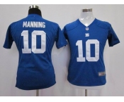 nike women nfl jerseys new york giants #10 manning blue[nike]