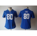 nike women nfl jerseys new york giants #80 cruz blue[nike]