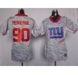 nike women nfl jerseys new york giants #90 pierre-paul [fem fan zebra]