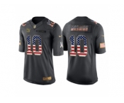 Youth New York Giants #10 Eli Manning Anthracite Salute to Service USA Flag Fashion Jersey