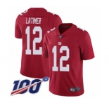 Youth New York Giants #12 Cody Latimer Red Limited Red Inverted Legend 100th Season Football Jersey