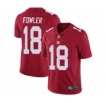 Youth New York Giants #18 Bennie Fowler Red Limited Red Inverted Legend Football Jersey